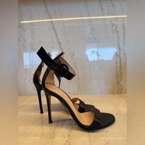 Gianvito Rossi Portofino 105 Black Nappa Leather size 35/5